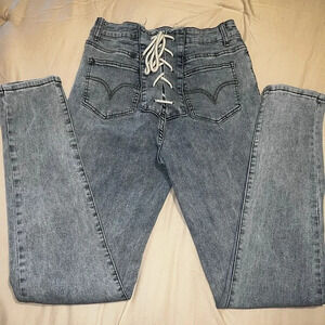 Acid Washed Skinny Jeans